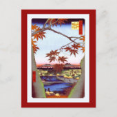 Maple Trees Tekona Hiroshige Japans Briefkaart (Voorkant)