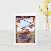 Maple Trees Tekona Hiroshige  Japans Kaart (Gele Bloem)