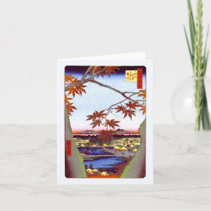 Maple Trees Tekona Hiroshige  Japans Kaart