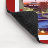 Maple Trees Tekona Hiroshige  Japans Muismat (Hoek)