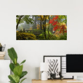 Maple Trees vallen kleuren af in het Japanse Poste Poster (Thuiskantoor)