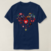 Maple van Canadese apolen T-shirt (Design voorkant)