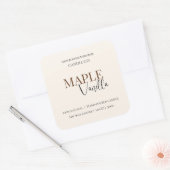 Maple Vanilla | Elegant Fall Soy Candle Label (Envelop)