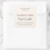 Maple Vanilla | Elegant Fall Soy Candle Label (Tas)