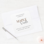 Maple Vanilla | Elegant Fall Soy Candle Label (Envelop)