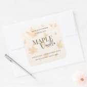 Maple Vanilla | Elegant Fall Soy Candle Label (Envelop)