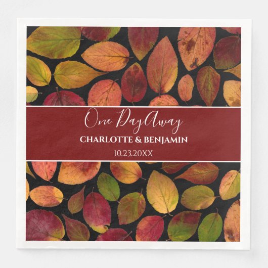 Maple verlaat de herfst Herfst Pattern repetitie Servet (Voorkant)