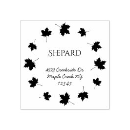 Maple verlaat grens familienaam retouradres rubberstempel