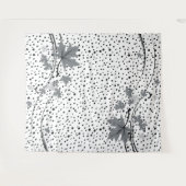 Maple verlaat grijze en zwarte haarvlekken wandkleed (Voorkant (horizontaal))