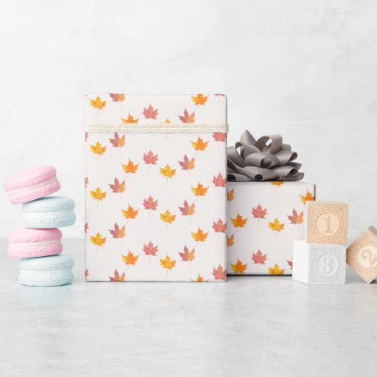 Maple verlaat Herfst Baby shower Cadeaupapier (Baby Shower)