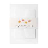 Maple verlaat Herfst Baby shower Uitnodigingen Wikkel (Voorkant Voorbeeld)