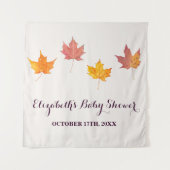 Maple verlaat Herfst Baby shower Wandkleed (Voorkant)