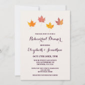 Maple verlaat Herfst repetitiediner Kaart (Voorkant)