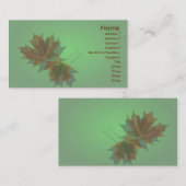 Maple-verlofprofielkaart Visitekaartje (Voorkant / Achterkant)