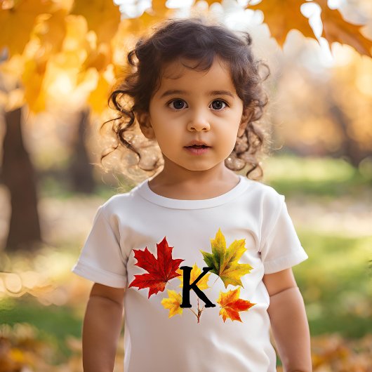 Maple vertrekt met je gedurfde brief kinder shirts