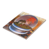 Maple Wereldbol Decoratieve Tegel Tegeltje (Zijkant)