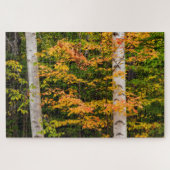 Maple & White Birch | Witte bergen, NH Legpuzzel (Horizontaal)