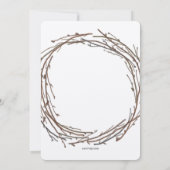 Maple Wreater Thanksgiving Dinner Invitation Kaart (Achterkant)