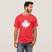Mapleaf van de vlag van Canada T-shirt (Voorkant volledig)
