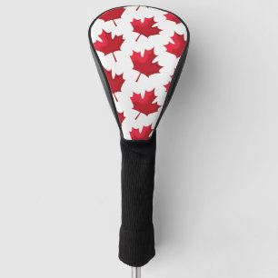 Mapleaf voor Canada op wit Golfheadcover
