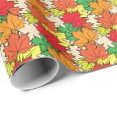 Maplebladeren I Cadeaupapier (Rol Hoek)