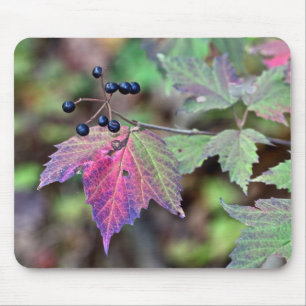 Mapleleaf Viburnum Autumn Leaves en Berries Muismat
