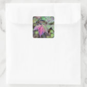 Mapleleaf Viburnum Autumn Leaves en Berries Vierkante Sticker (Tas)