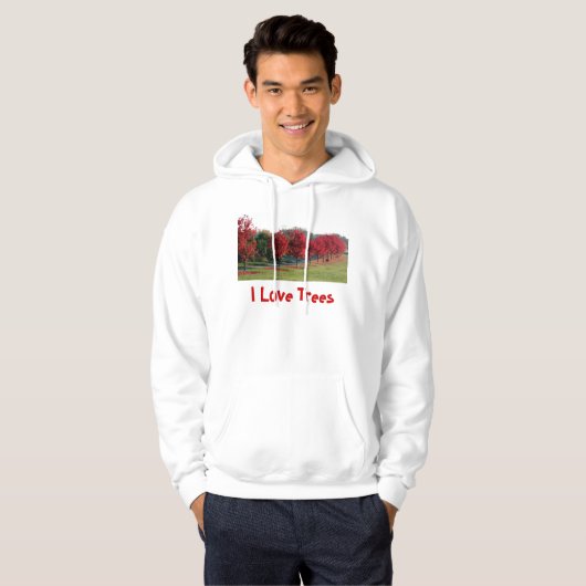 Maples, ik hou van bomen hoodie (Voorkant volledig)
