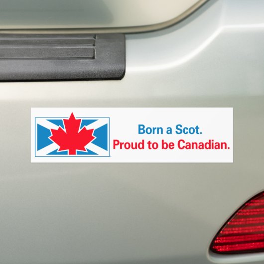 Maplescot Bumpersticker (Op auto)