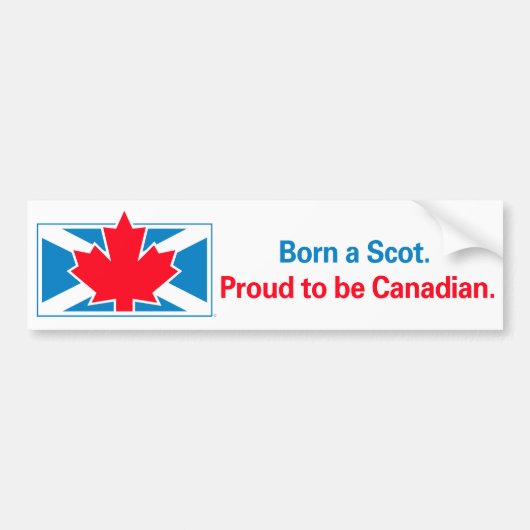 Maplescot Bumpersticker (Voorkant)