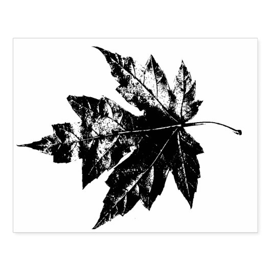 MapleTree Leaf Print Rubber Stamp Rubberstempel (Afrduk)