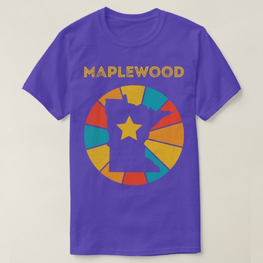 Maplewood Minnesota Verdrietig Souvenir 1 T-shirt (Design voorkant)