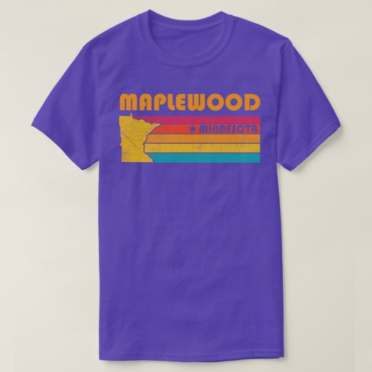 Maplewood Minnesota  Verdrietig Souvenir T-shirt (Design voorkant)