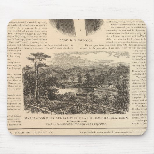 Maplewood Music Seminary voor Dames Muismat (Voorkant)