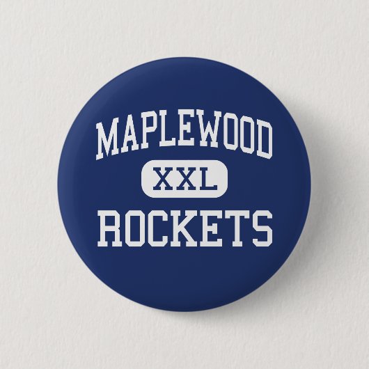 Maplewood - Rockets - High School - Cortland Ohio Ronde Button 5,7 Cm (Voorkant)