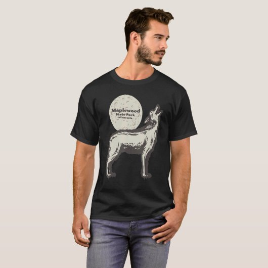 Maplewood State Park Minnesota MN Wolf Moon Vacati T-shirt (Voorkant volledig)