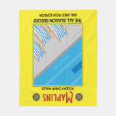 Maplins British Holiday Camps Fleece Deken (Voorkant)