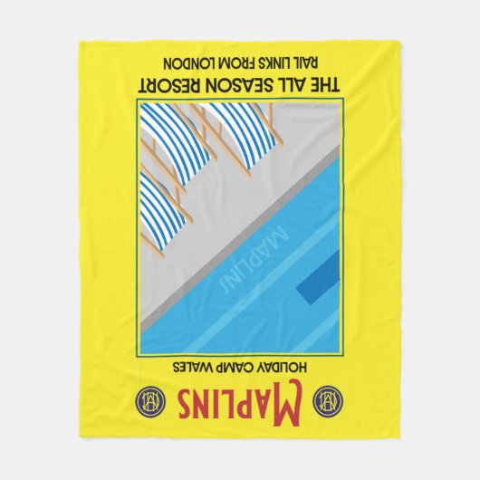 Maplins  British Holiday Camps Fleece Deken (Voorkant)