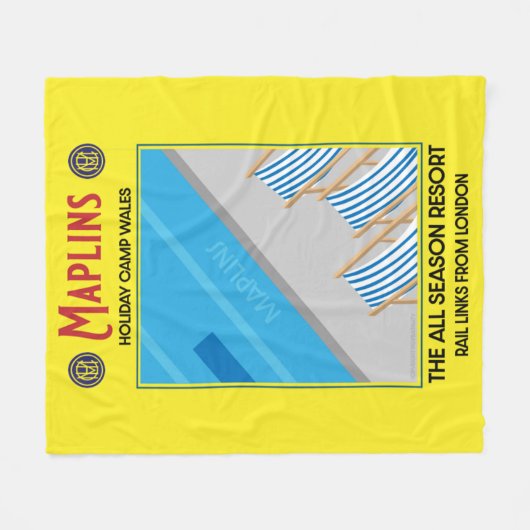 Maplins British Holiday Camps Fleece Deken (Voorkant (Horizontaal))