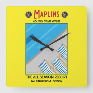 Maplins  British Holiday Camps  Vierkante Klok