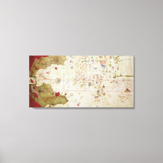Mappa Mundi, 1502 Canvas Afdruk (Voorkant)