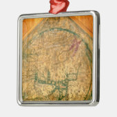 Mappa Mundi, c.1290 Metalen Ornament (Links)