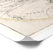 "MAPPA TOTIUS MUNDI" 1682 VAN GUILIELMUM DE L'ISLE POSTER (Hoek)