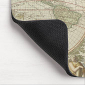 Mappe Monde ou Description du Wereldbol Terrestre  Muismat (Hoek)