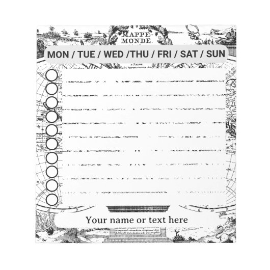 Mappe Mundi Check List Notitieblok (Voorkant)