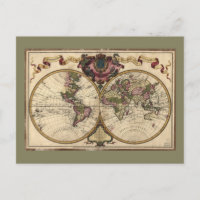 Mappemonde a l'use du roy (Wereldkaart 1720)