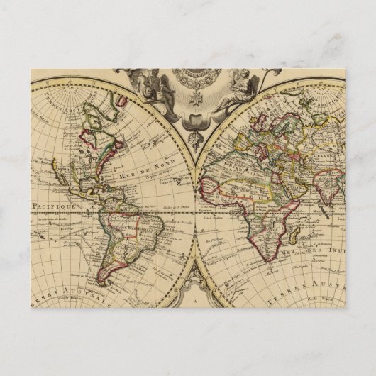 Mappemonde Briefkaart (Voorkant)