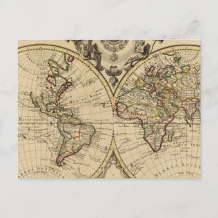 Mappemonde Briefkaart