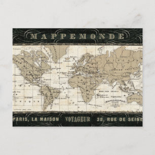 Mappemonde Briefkaart