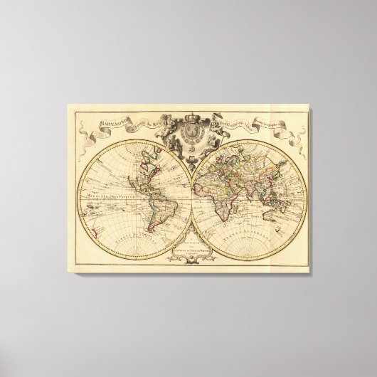 Mappemonde Canvas Afdruk (Voorkant)